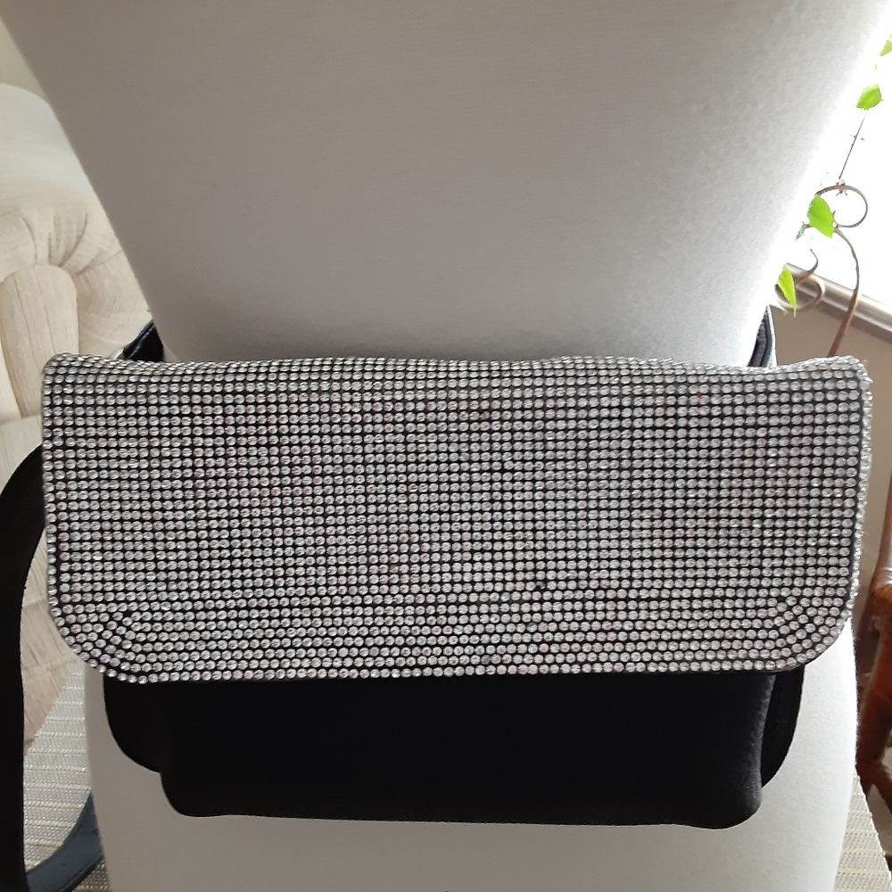Dazzling Fanny Pack Belt Bag-Rhinestone Flap